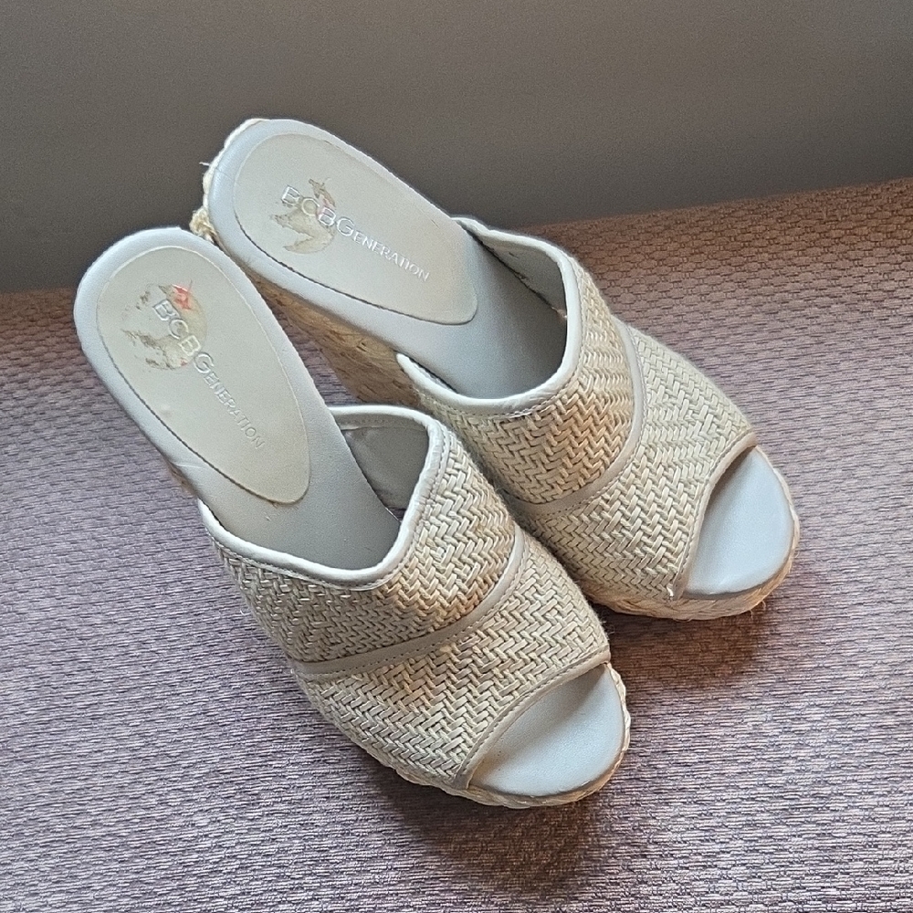 BCB Generation Grey Woven Wedge Sandal